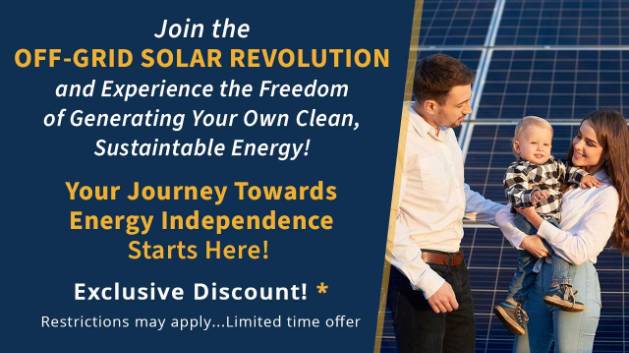 off grid solar offer exclusive discount